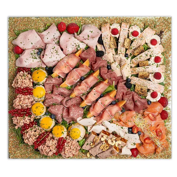 Gemengd buffet - op spiegel