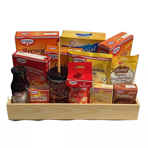 Geschenkmand Bakproducten